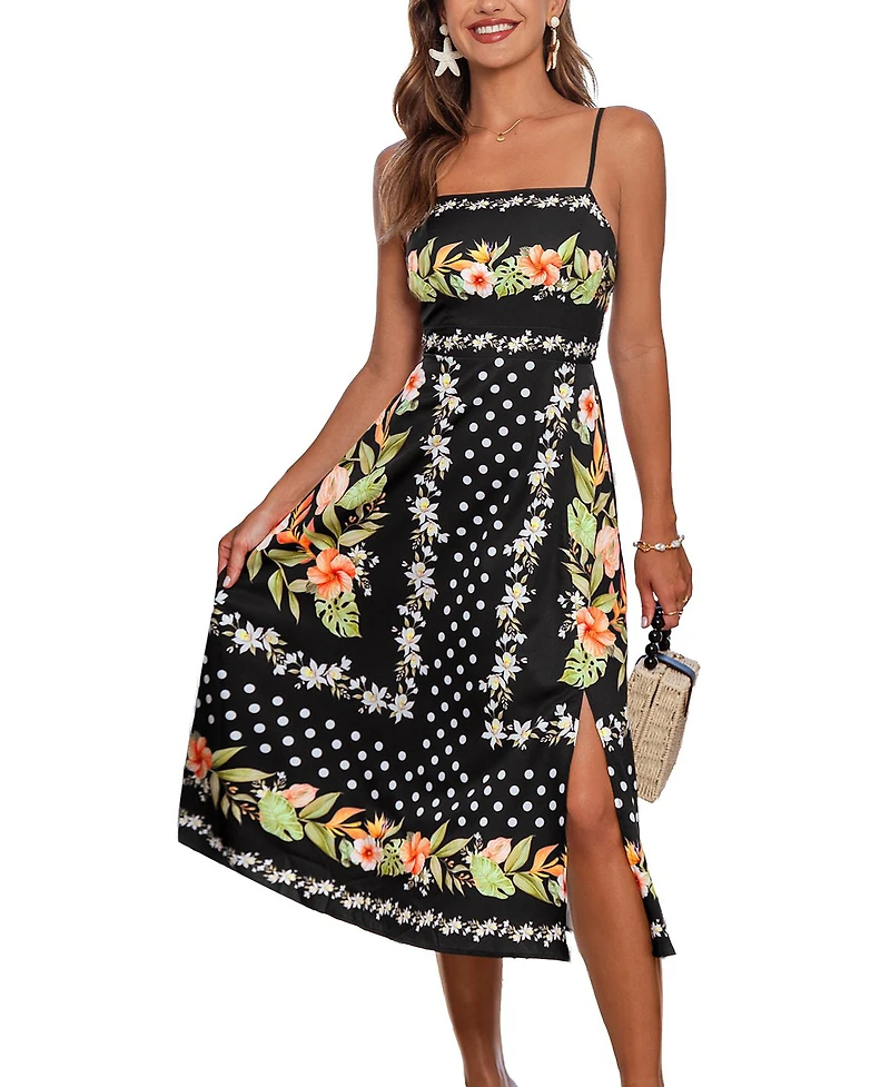 Cupshe Women's Hawaiian Sun Tropical Midi Beach Dress
