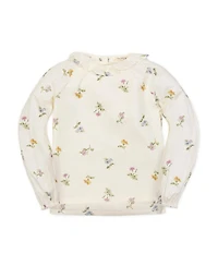 Hope & Henry Little Girls Organic Long Sleeve Ruffle Collar Top