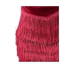 Unique Vintage Plus Chevron Fringe Pencil Dress