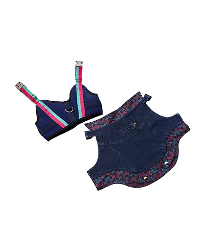 Trina Turk Denim Jacket & Harness Set - 2XL