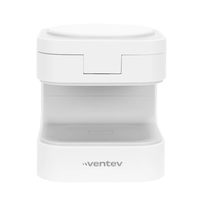 Ventev 15W Ultrafast Qi2 Wireless 2 in 1 Cube-White