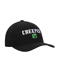 Minecraft Men's Creeper Adult Black Traditional Adjustable Hat