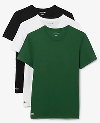 Lacoste Men's 3-Pack Slim Fit Crewneck T-Shirts