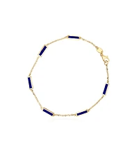 The Lovery Lapis Bar Chain Bracelet 14K Gold