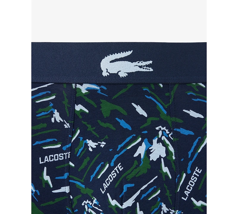 Lacoste Men's Regular Fit Logo Waistband Boxer Briefs