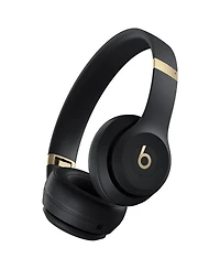 Beats Solo 4 Bluetooth Wireless On-Ear Headphones with MightySkins Protective Skins Bundle - Warm White