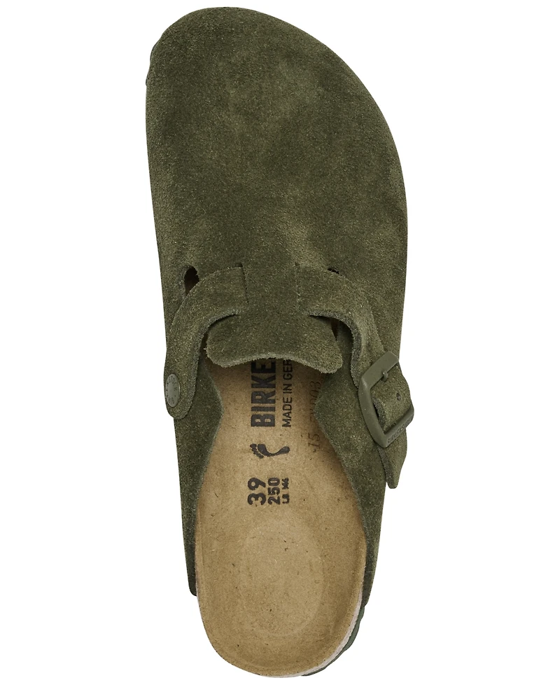 Birkenstock Women's Boston Suede Leather Casual Clogs from Finish Line