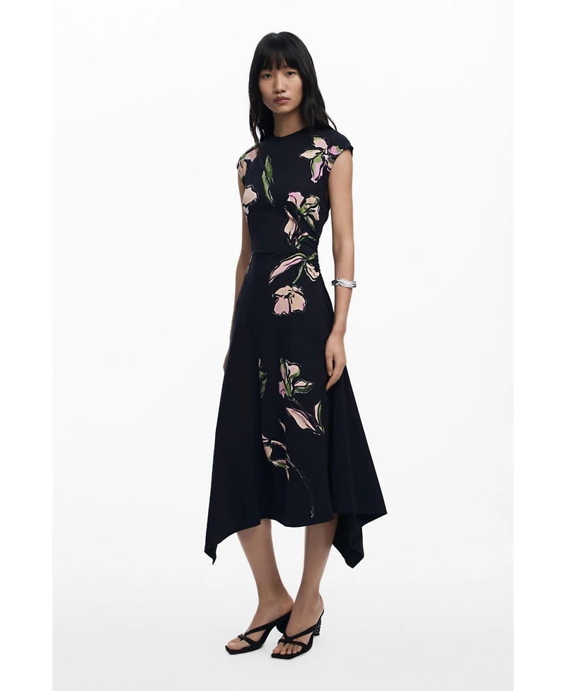 Desigual Women's Irregular floral dress