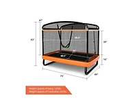 Akiudex Kids 2 in 1 Trampoline with Enclosure and Swing for Indoor and Outdoor Play
