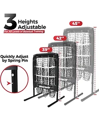 Bearwill 9 Hole Pitching Net for Baseball & Softball - with Strike Zone, Adjustable Throwing Target, Training Equipment