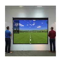 Bearwill Golf Net Simulator Impact Screen - 86x89 Inch Hd Blank Screen Only