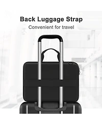 Mosiso Black Hard Shell Laptop Case - 15-15.6 Inch Computer Bag, Compatible with MacBook, Hp, Dell, Lenovo, Asus