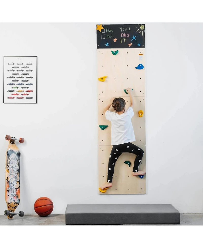 ComfyBumpy Rock Climbing Wall for Kids Indoor Playground and Play Gym Set Kids Climbing Toys