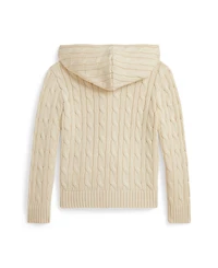 Polo Ralph Lauren Toddler and Little Boys Cable Cotton Hooded Full-Zip Sweater