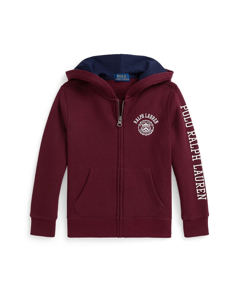 Polo Ralph Lauren Toddler and Little Boys Logo Fleece Full-Zip Hoodie
