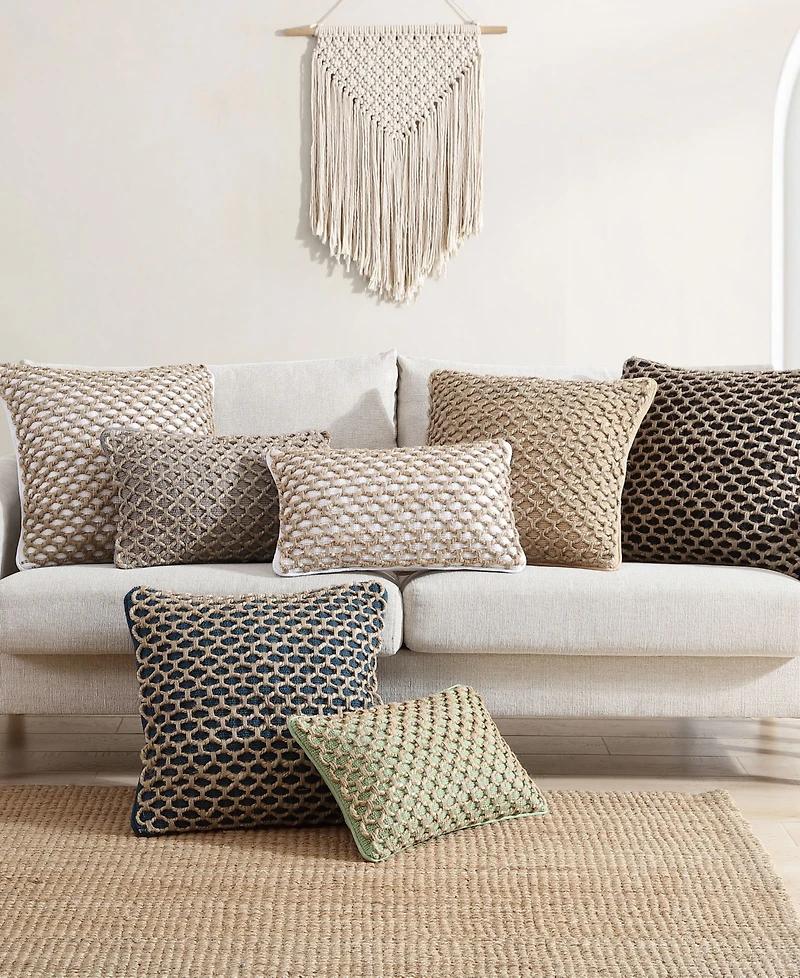 Boho Living Jada Jute 2-Pc. Decorative Pillows Set, 18" x