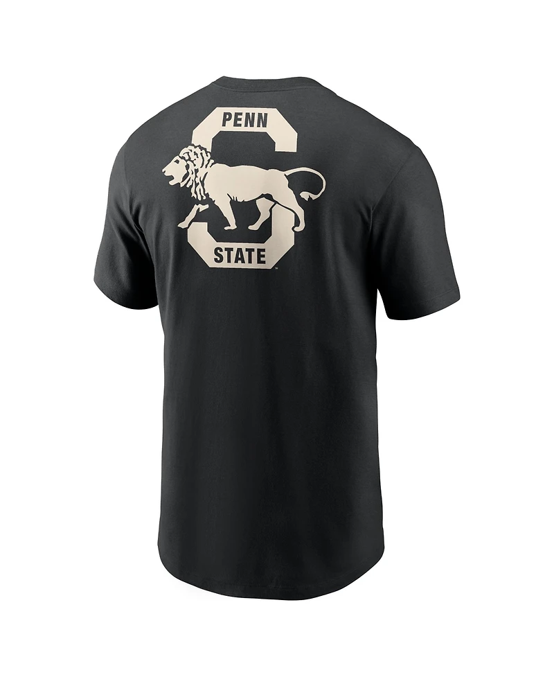 Nike Men's Black Penn State Nittany Lions Fashion 2-Hit T-Shirt