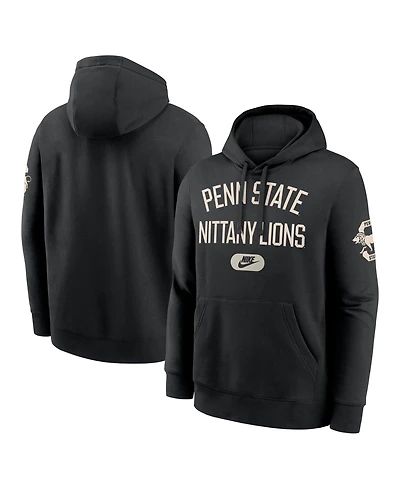 Nike Men's Black Penn State Nittany Lions Fashion Club Pullover Hoodie