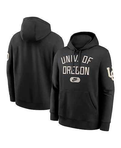 Nike Men's Black Oregon Ducks Fashion Club Pullover Hoodie