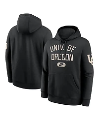 Nike Men's Black Oregon Ducks Fashion Club Pullover Hoodie