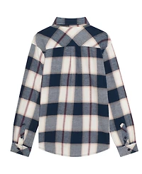 B By Brooks Brothers Big Boys Plaid Long-Sleeve Shirt