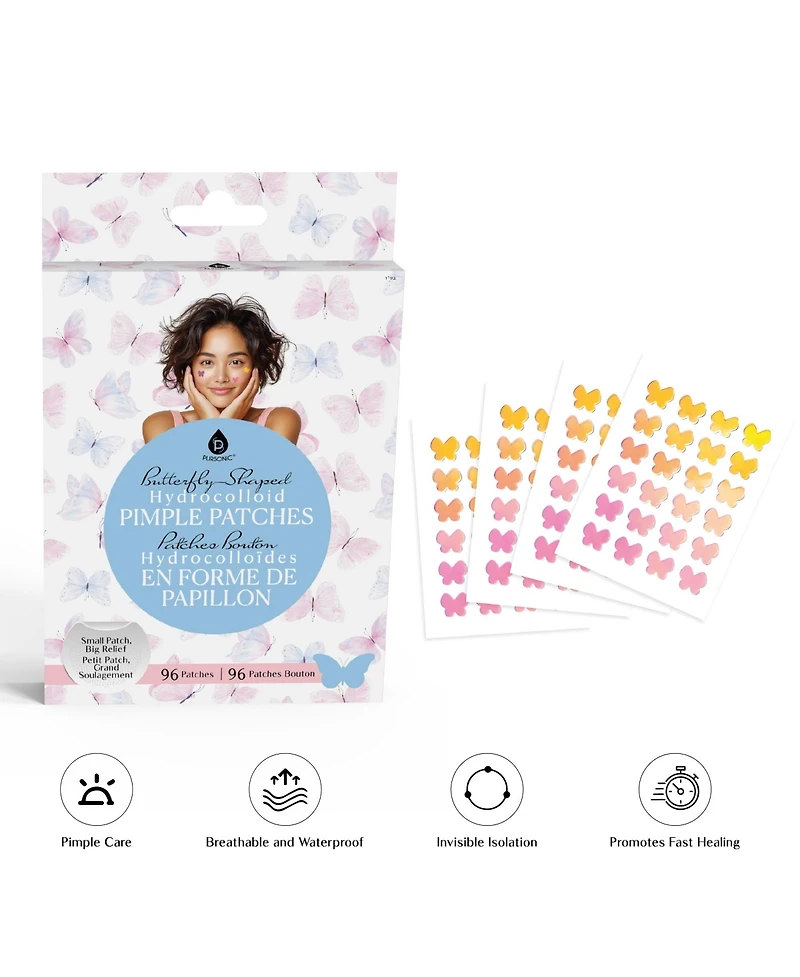 Pursonic Butterfly Hydrocolloid Pimple Patches – Gentle & Effective Blemish Care