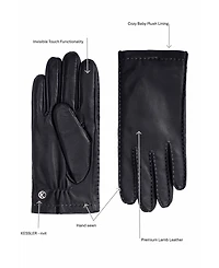Women`s Hand-sewn Premium Lamb Leather Touchscreen Gloves "Millie