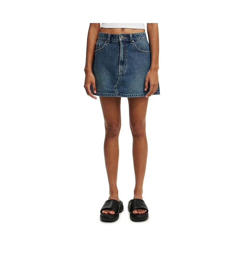 Cotton On Women's Original Denim Mini Skirt