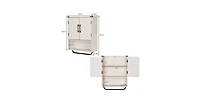 Slickblue Bathroom Wall Cabinet with Storage Shelf and Towel Bar for Organization