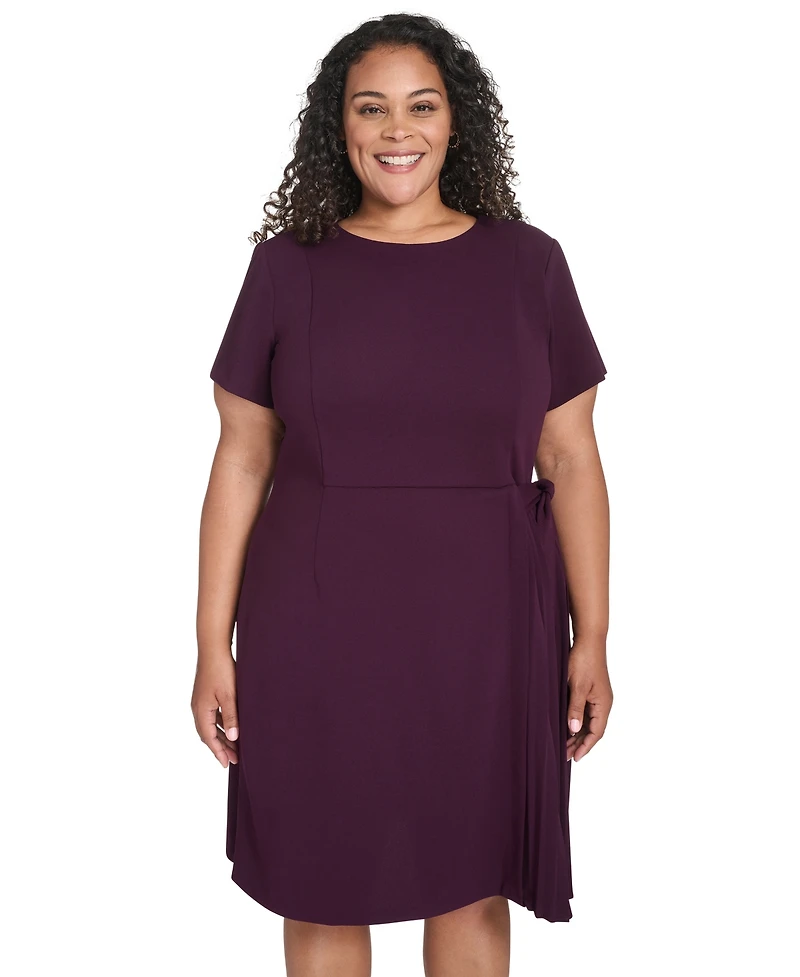Calvin Klein Plus Short Sleeve Midi Dress