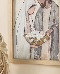 Glitzhome 19.75" Wooden Nativity Scene Wall Decor