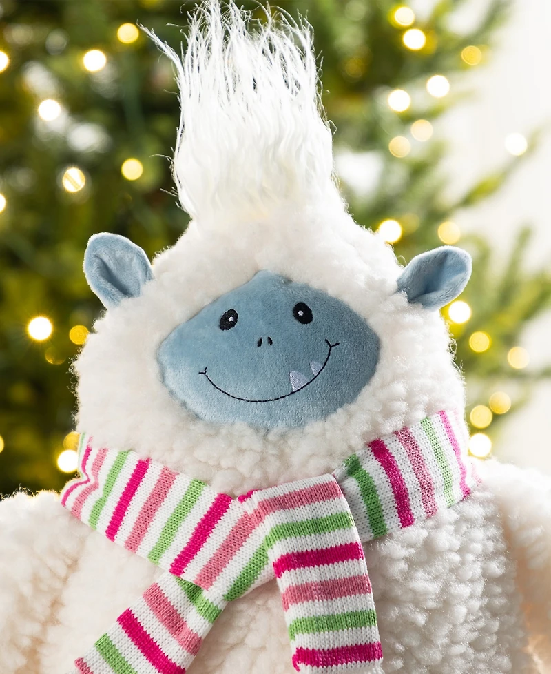 Glitzhome 22" Christmas Fabric Standing Yeti