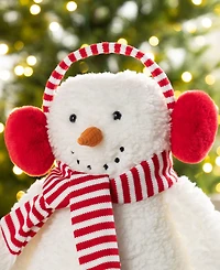 Glitzhome 17.75" Christmas Fabric Standing Snowman