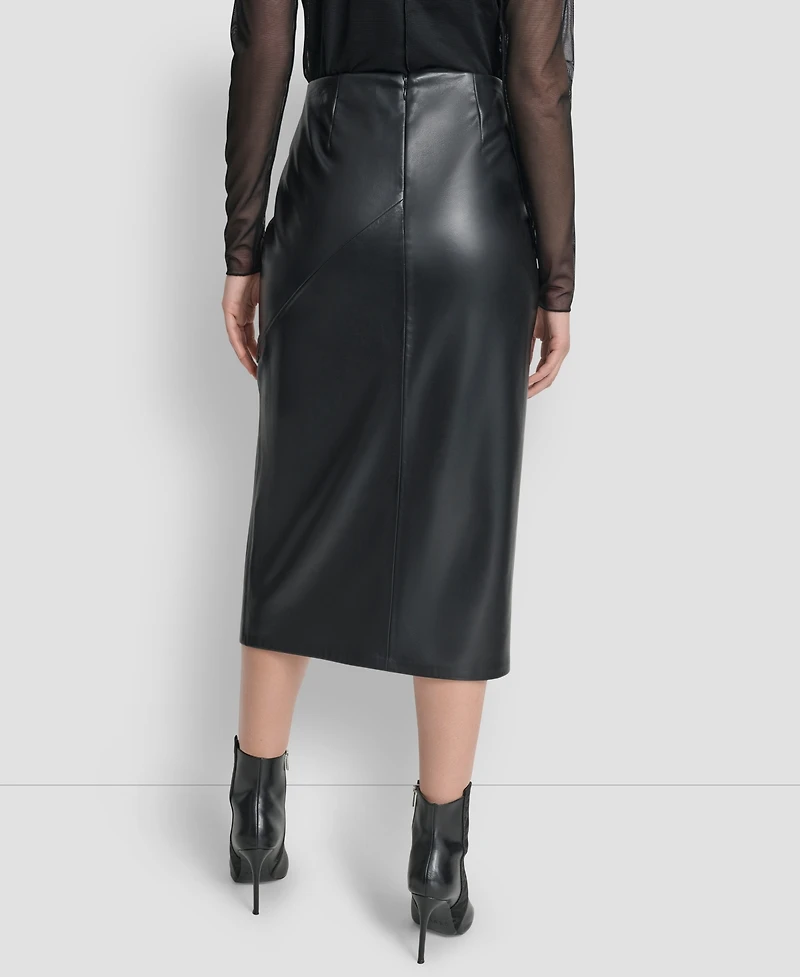 Dkny Women's Side Zip Pencil Midi Skirt