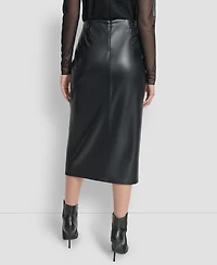 Dkny Women's Side Zip Pencil Midi Skirt