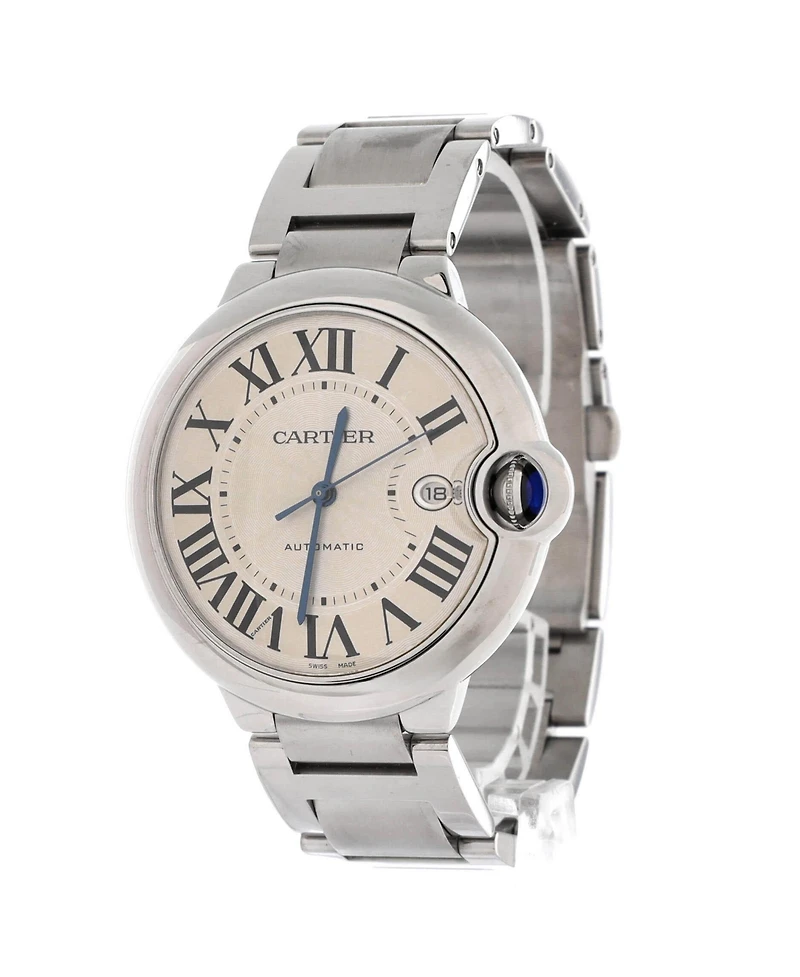 Pre-Owned Cartier Ballon Bleu de Cartier Automatic Watch in Stainless Steel 42mm