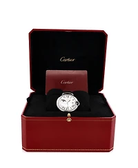 Pre-Owned Cartier Ballon Bleu de Cartier Moonphase Automatic Watch in Stainless Steel 37mm