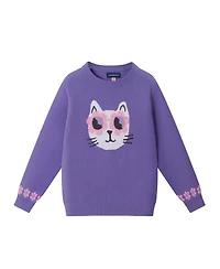 Andy & Evan Toddler Girls Toddler/Child Cat Icon Tunic Length Sweater w/Legging Set