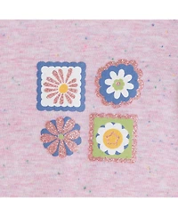Andy & Evan Toddler Girls Toddler/Child Nep Tee w/Floral Accents