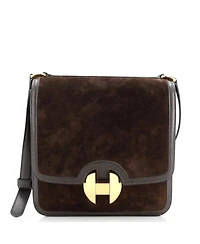 Pre-Owned Hermes 20 02 Shoulder Bag Doblis Suede with Evercalf