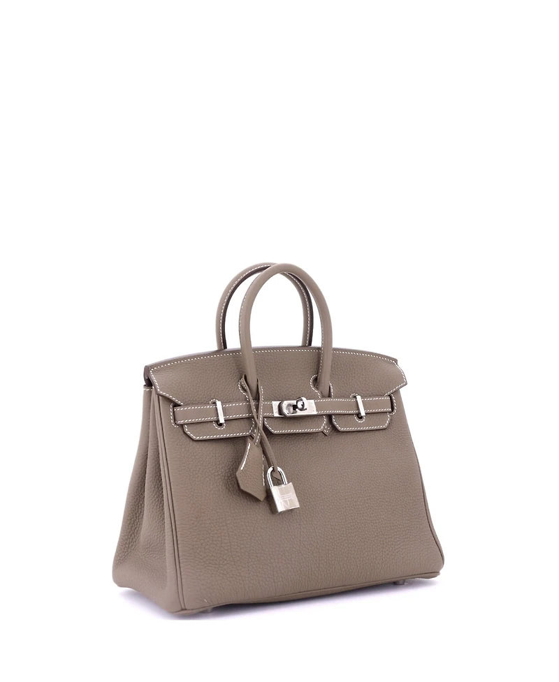 Pre-Owned Hermes Birkin Handbag Togo with Palladium Hardware