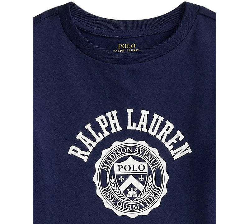 Polo Ralph Lauren Toddler and Little Boys Logo Cotton Layered-Effect T-Shirt