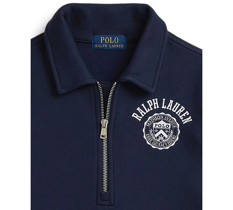 Polo Ralph Lauren Big Boys Logo Fleece Collared Sweatshirt