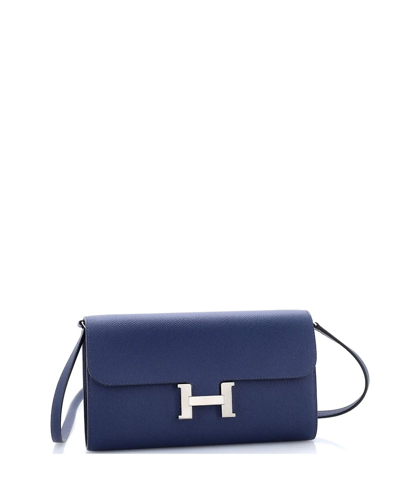Pre-Owned Hermes Constance To Go Wallet Epsom