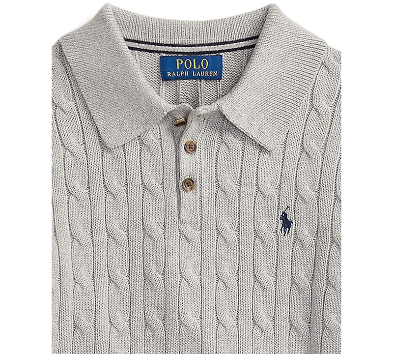 Polo Ralph Lauren Big Boys Cable-Knit Cotton Sweater