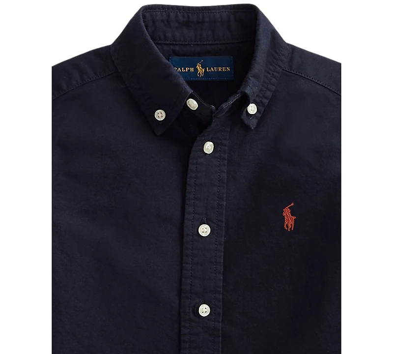 Polo Ralph Lauren Toddler and Little Boys Garment-Dyed Cotton Oxford Shirt