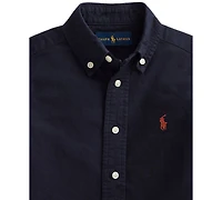 Polo Ralph Lauren Toddler and Little Boys Garment-Dyed Cotton Oxford Shirt