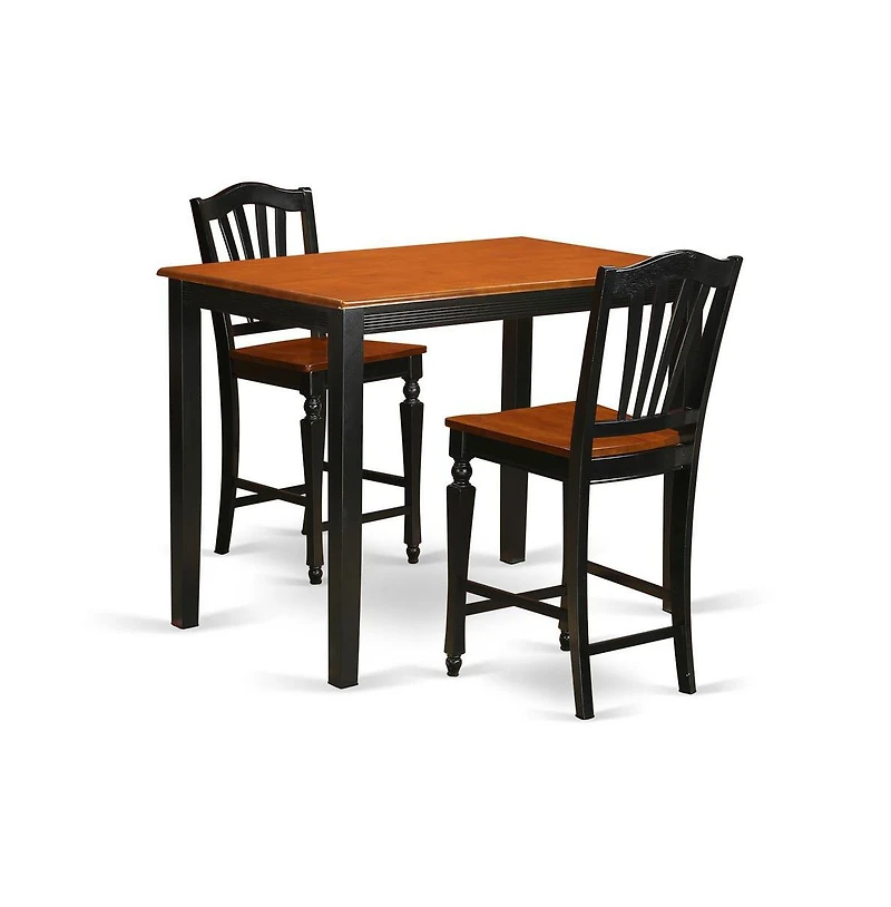 East West Furniture 3 Pcpub Table set-pub Table and 2 bar stools