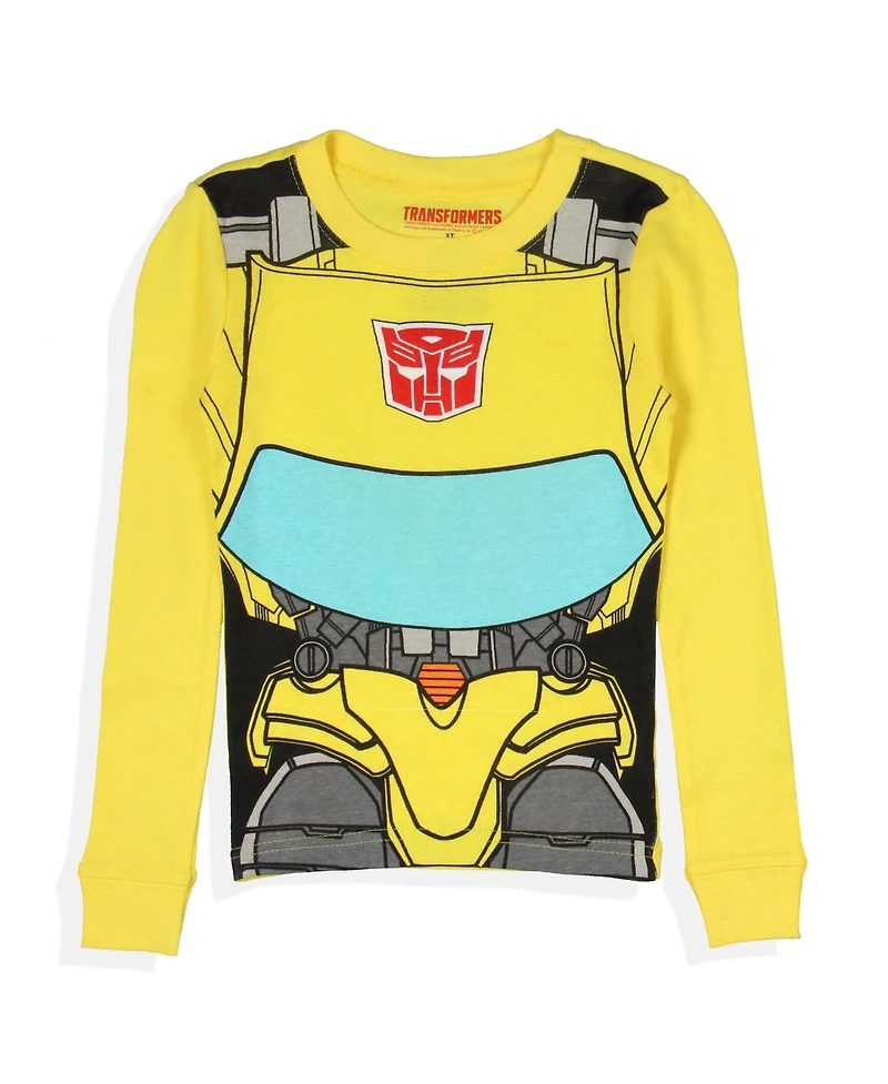 Transformers Toddler Boys' Bumblebee 2-Piece Tight Fit Long Sleeve Pajama Set