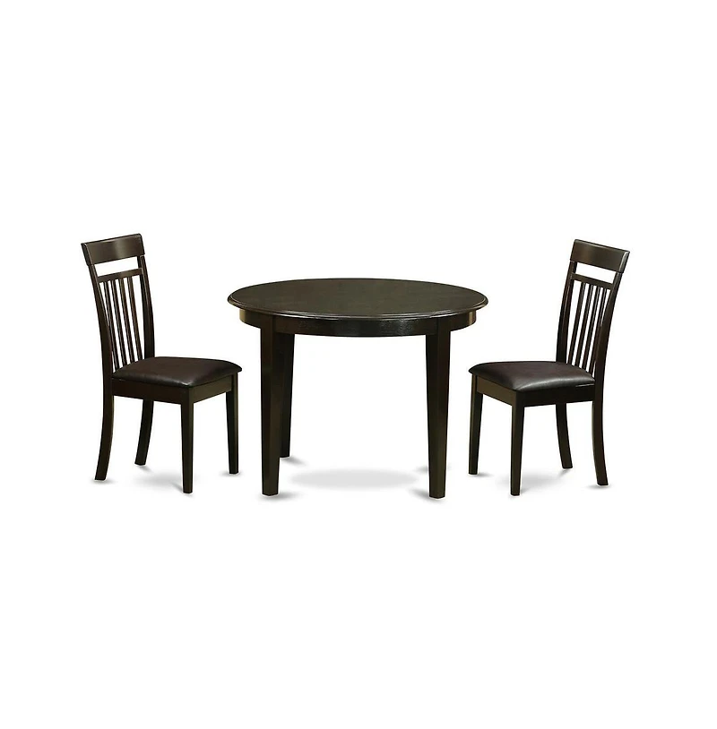 East West Furniture 3 Pc small Kitchen Table set-Kitchen Table and 2 Dinette Chairs